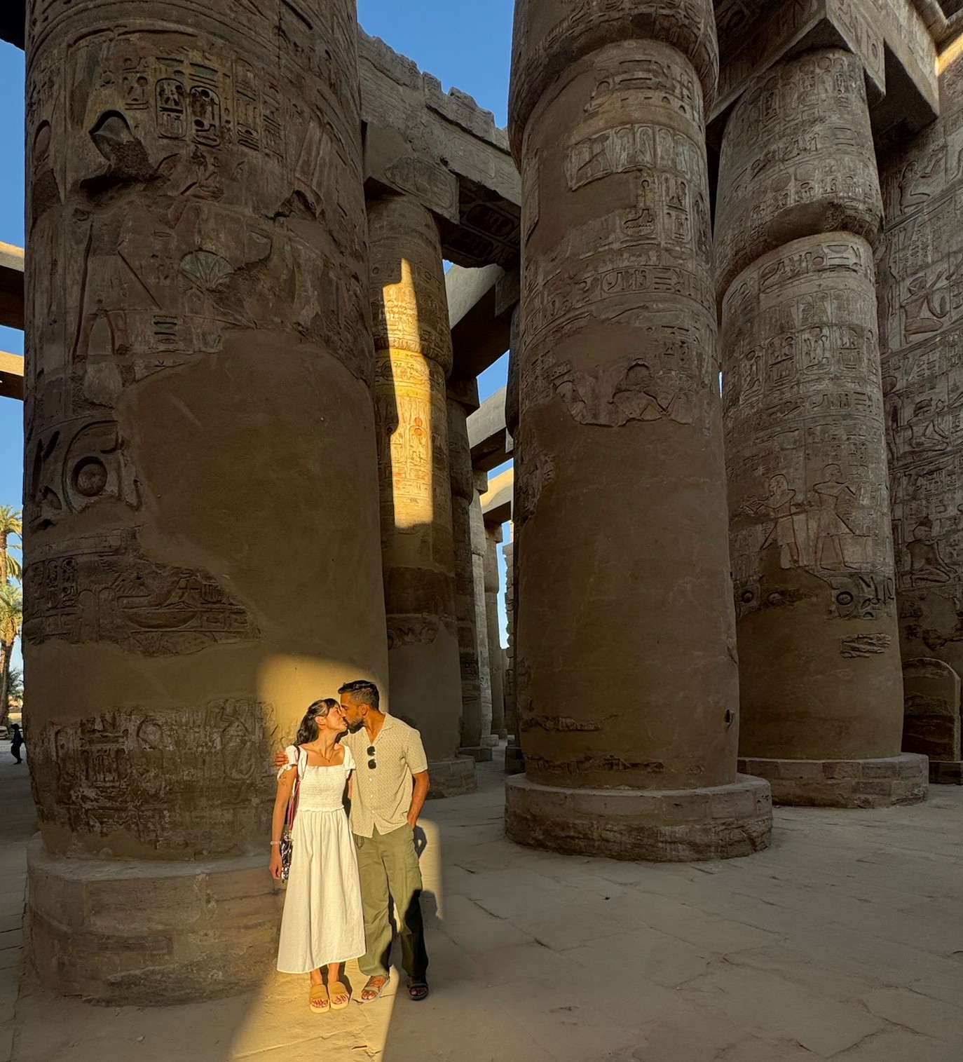 Sarah and Likith in Egypt